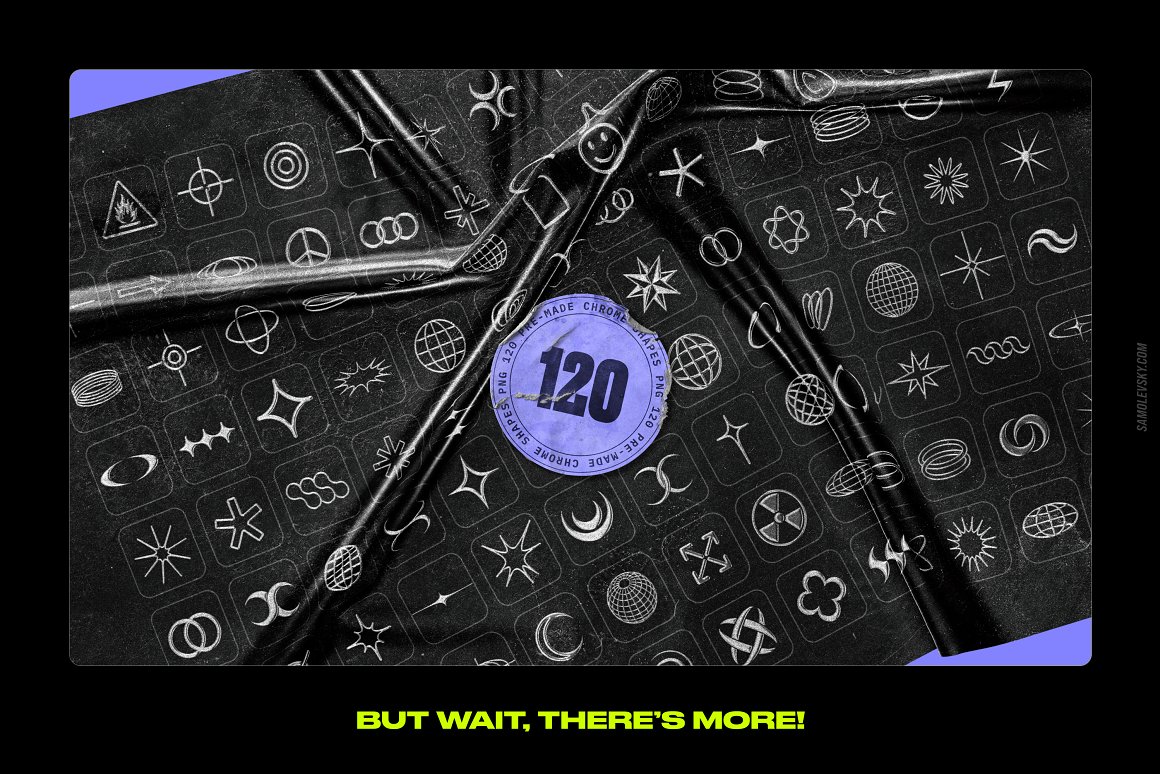 Samolevsky 新潮视觉酸性金属镀铬抽象艺术形状闪光光晕颗粒状纹理PSD模板 Chrome 3D Effect Chrome 3D Photoshop Effect + Shapes 图片素材 第14张-素材湾丨精选海外优质设计素材资源 Samolevsky 新潮视觉酸性金属镀铬抽象艺术形状闪光光晕颗粒状纹理PSD模板 Chrome 3D Effect Chrome 3D Photoshop Effect + Shapes 图片素材 sucaiwan.com