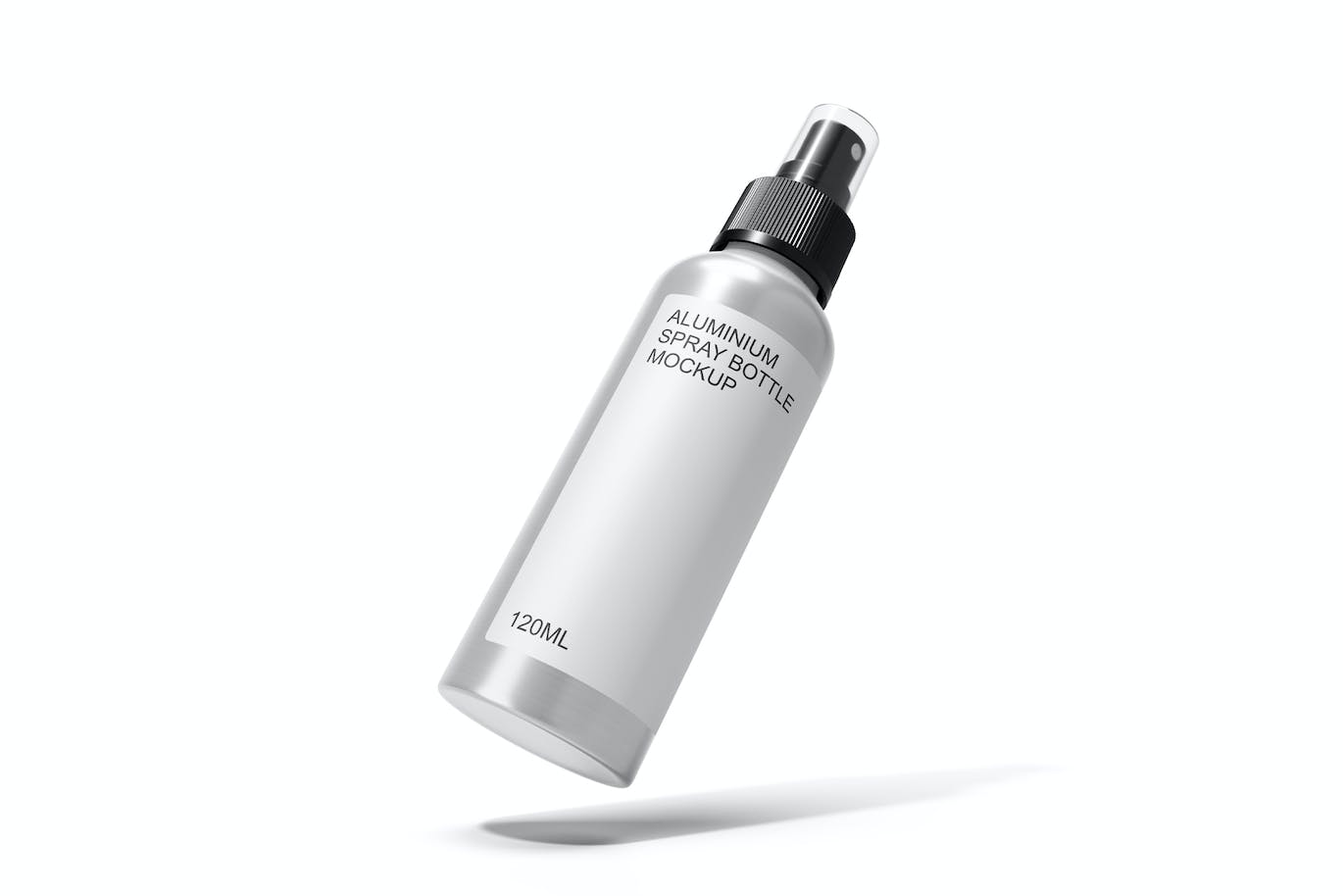 铝制喷雾瓶包装设计样机图psd模板 Aluminum Spray Bottle Mockup Vol.2 样机素材 sucaiwan.com