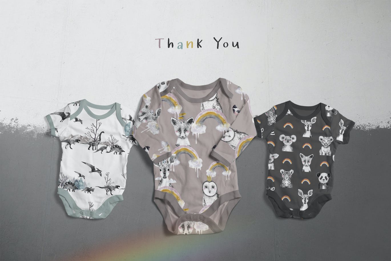 水彩动物儿童手绘图案 Watercolor kids patterns 图片素材 sucaiwan.com