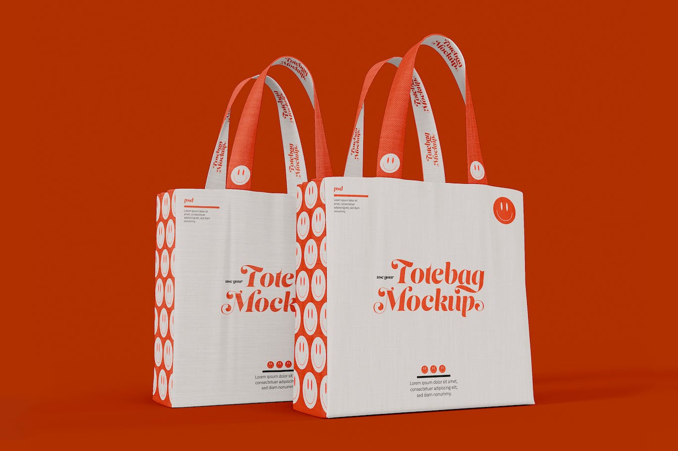 纺布购物袋设计样机图 Tote Bag Mockup 样机素材 sucaiwan.com