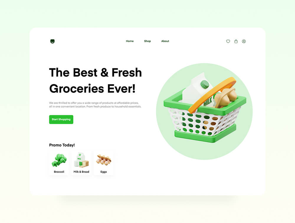 超市3D图标 图标素材 sucaiwan.com