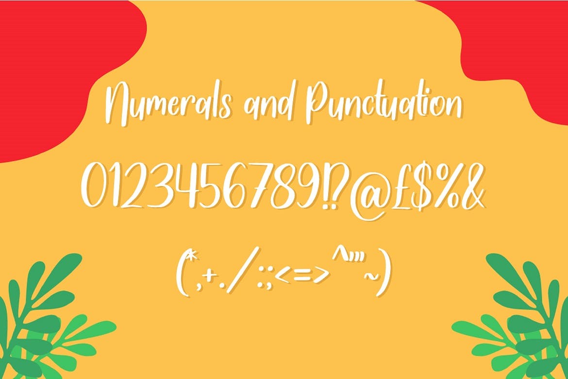 热带风情风格促销推广素材手写字体 Handwritten Font 设计素材 sucaiwan.com