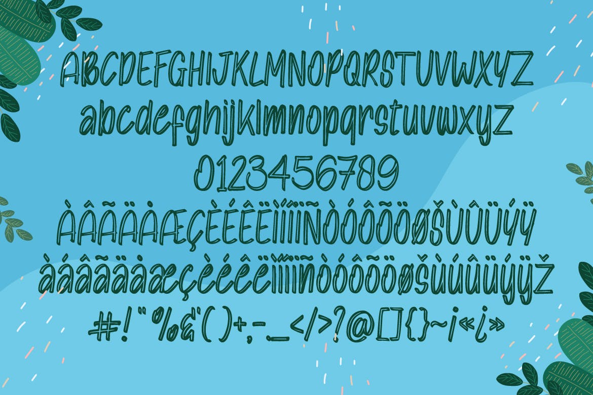 可爱卡通儿童主题英文字体合集 Molly Toby 设计素材 sucaiwan.com