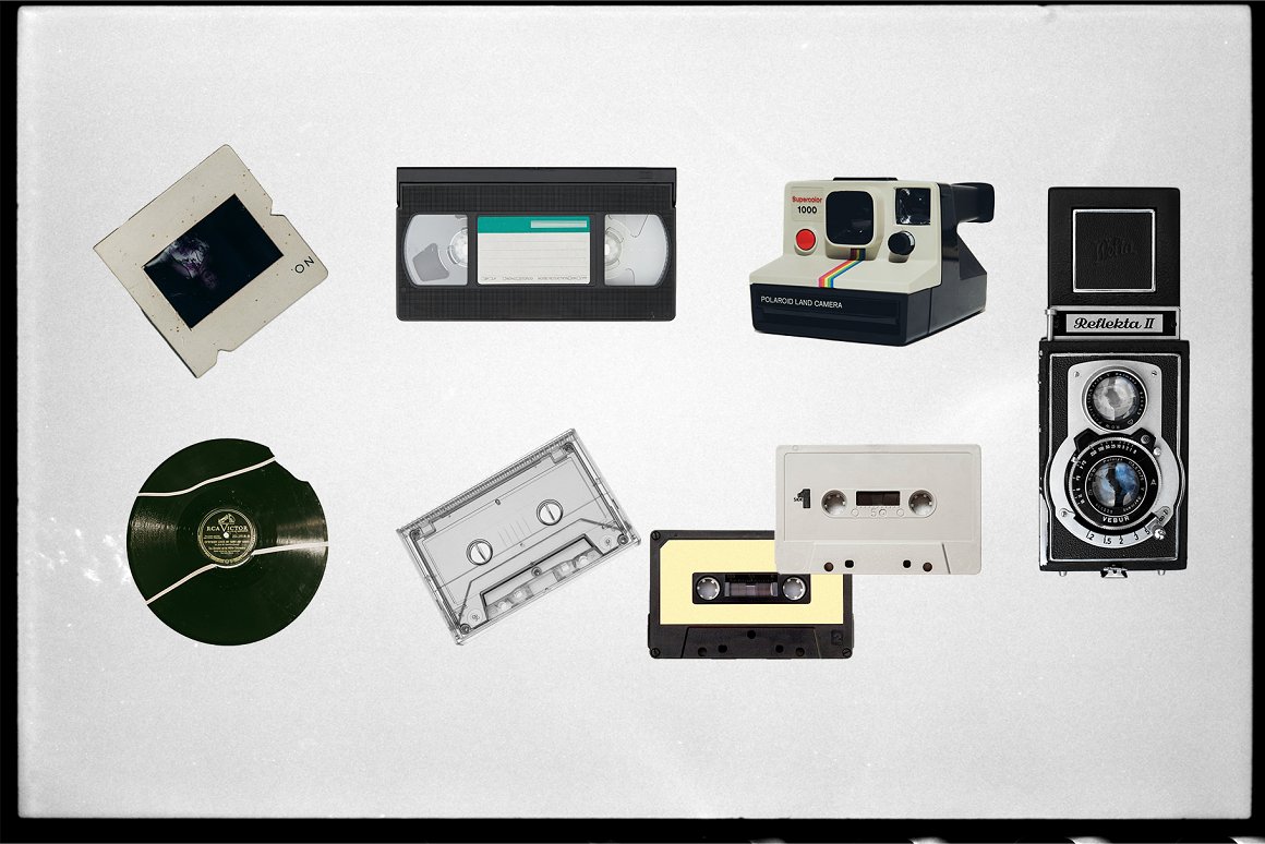 63款复古美式欧洲撕纸人物宝丽来胶片纸张拼贴画PNG免抠图设计素材 Vintage Vibes / Collage Art 图片素材 sucaiwan.com