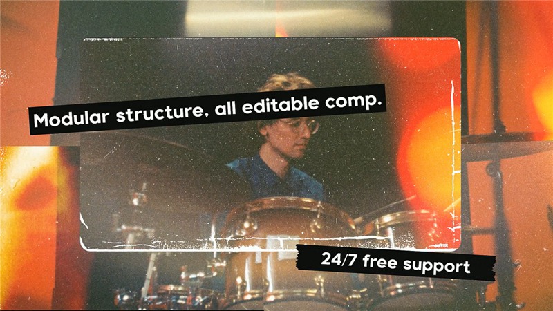 AE模板:逼真电影风格漏光污垢旧电影纹理拼贴照片定格动画 设计素材 第2张-素材湾丨精选海外优质设计素材资源 AE模板:逼真电影风格漏光污垢旧电影纹理拼贴照片定格动画 设计素材 sucaiwan.com