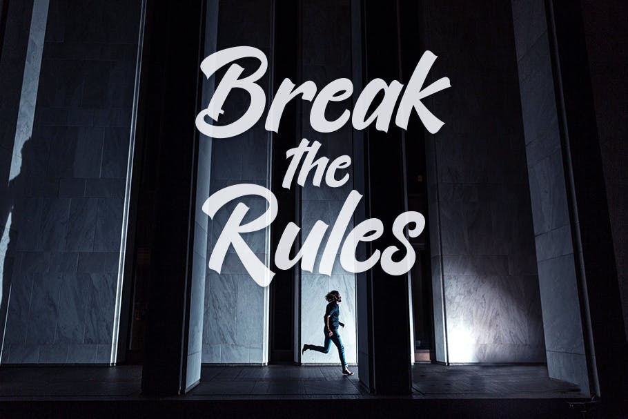 具有前卫字符的现代手写字体设计 Kickrush – Sport Handwritten Font 设计素材 sucaiwan.com