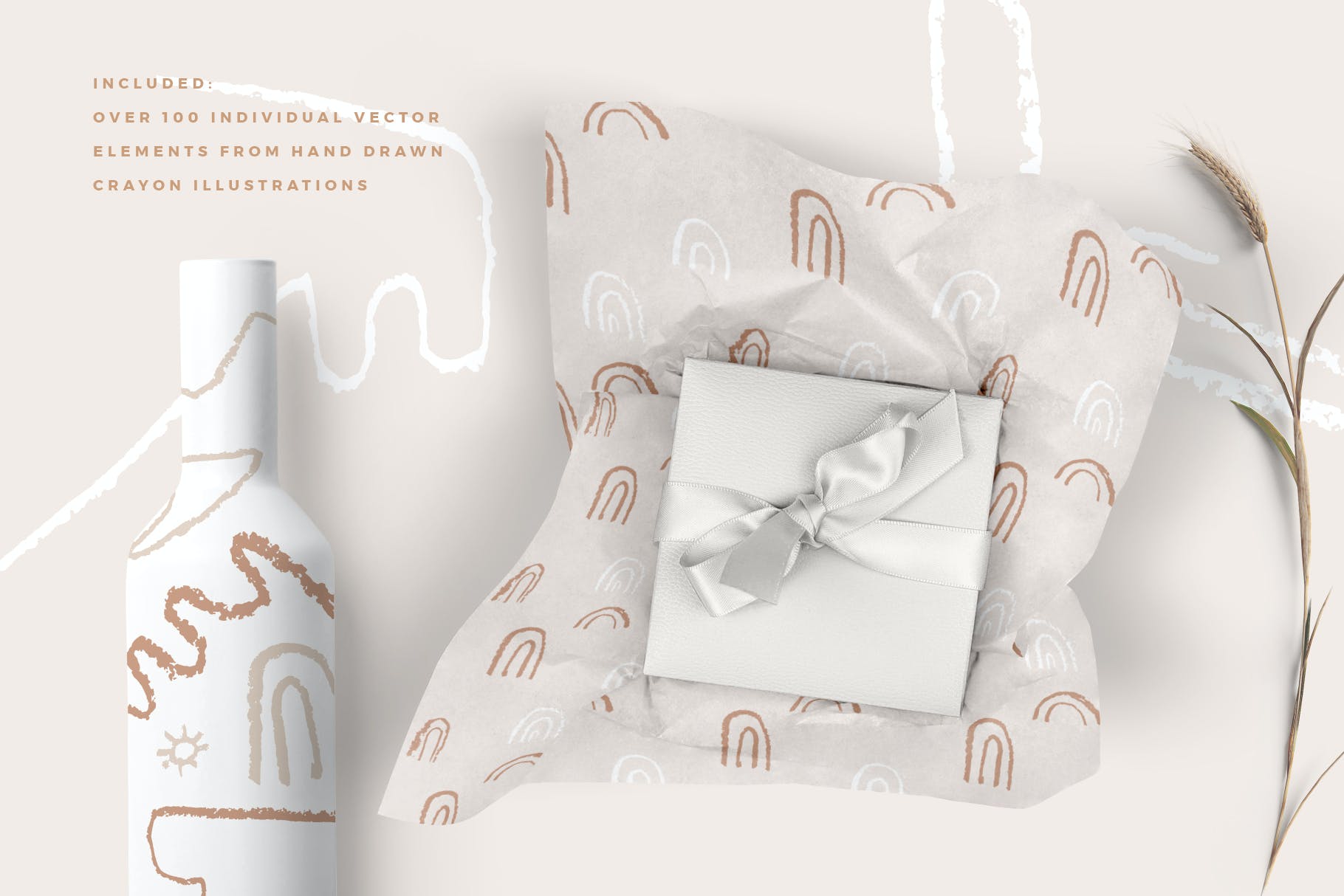 抽象波西米亚风图案素材 Abstract Boho Patterns 图片素材 sucaiwan.com