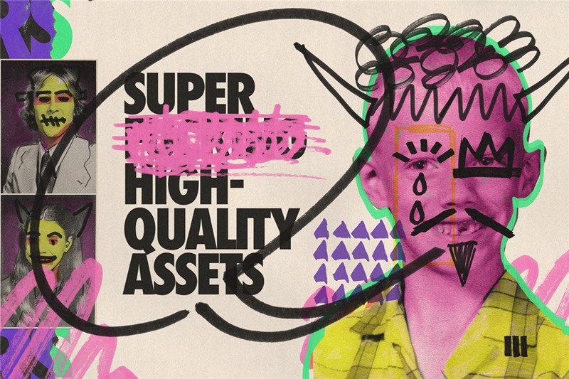 850个趣味灵感马克笔Y2K涂鸦笔触形状图形插画箭头标记PS笔刷纸张肌理设计套装 Markers Kit Indieground 笔刷资源 第15张-素材湾丨精选海外优质设计素材资源 850个趣味灵感马克笔Y2K涂鸦笔触形状图形插画箭头标记PS笔刷纸张肌理设计套装 Markers Kit Indieground 笔刷资源 sucaiwan.com