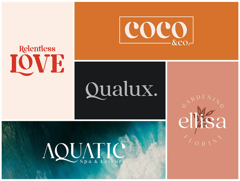 多功能高对比度衬线字体系列 设计素材 sucaiwan.com