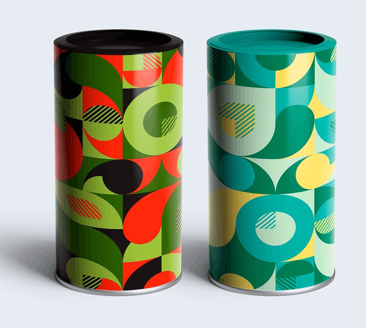 几何形状包豪斯图案背景 Bauhaus Patterns with Geometric Shapes 图片素材 sucaiwan.com