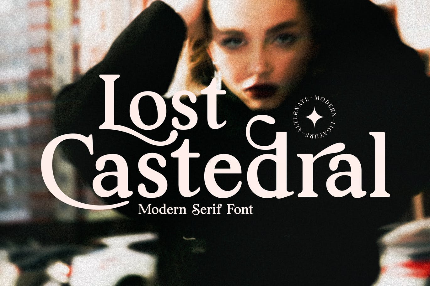 现代衬线字体素材 Lost Castedral Serif Font 设计素材 sucaiwan.com