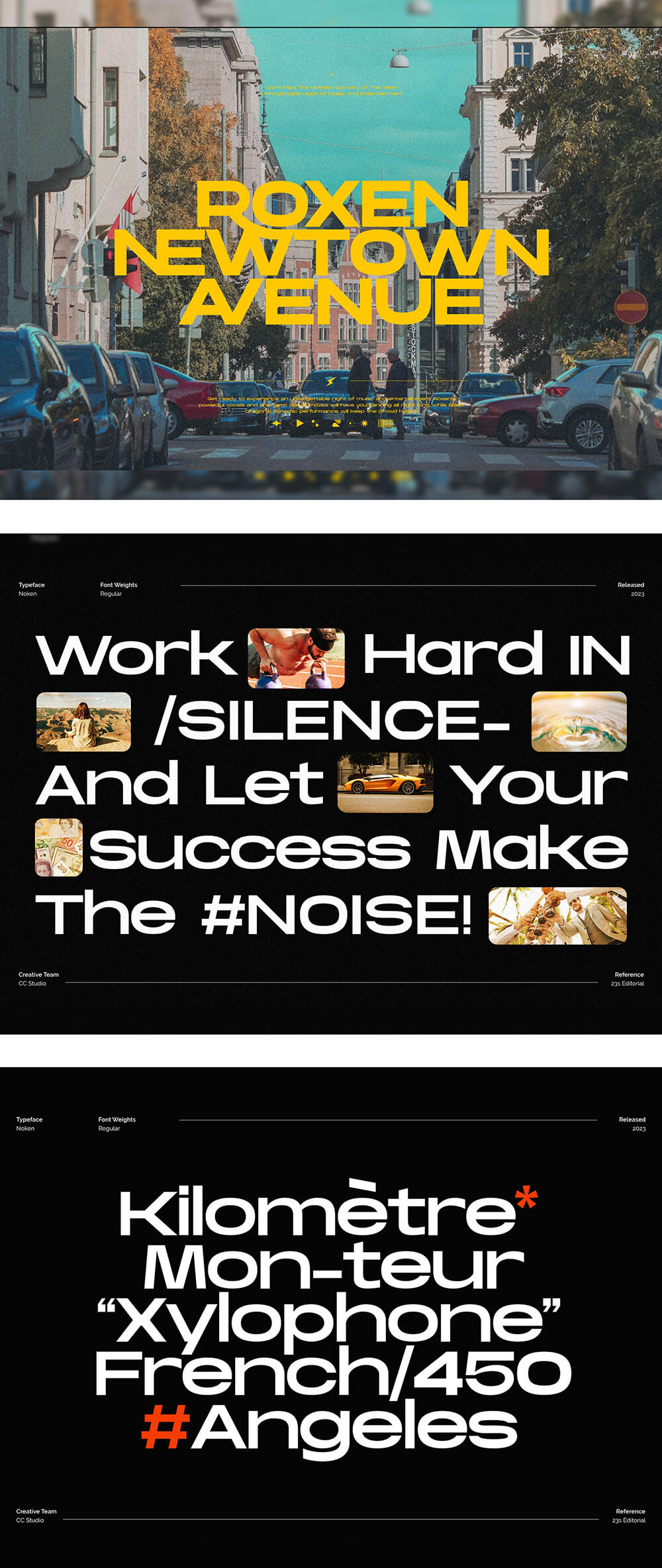 时尚用途广泛的无衬线显示字体 设计素材 sucaiwan.com