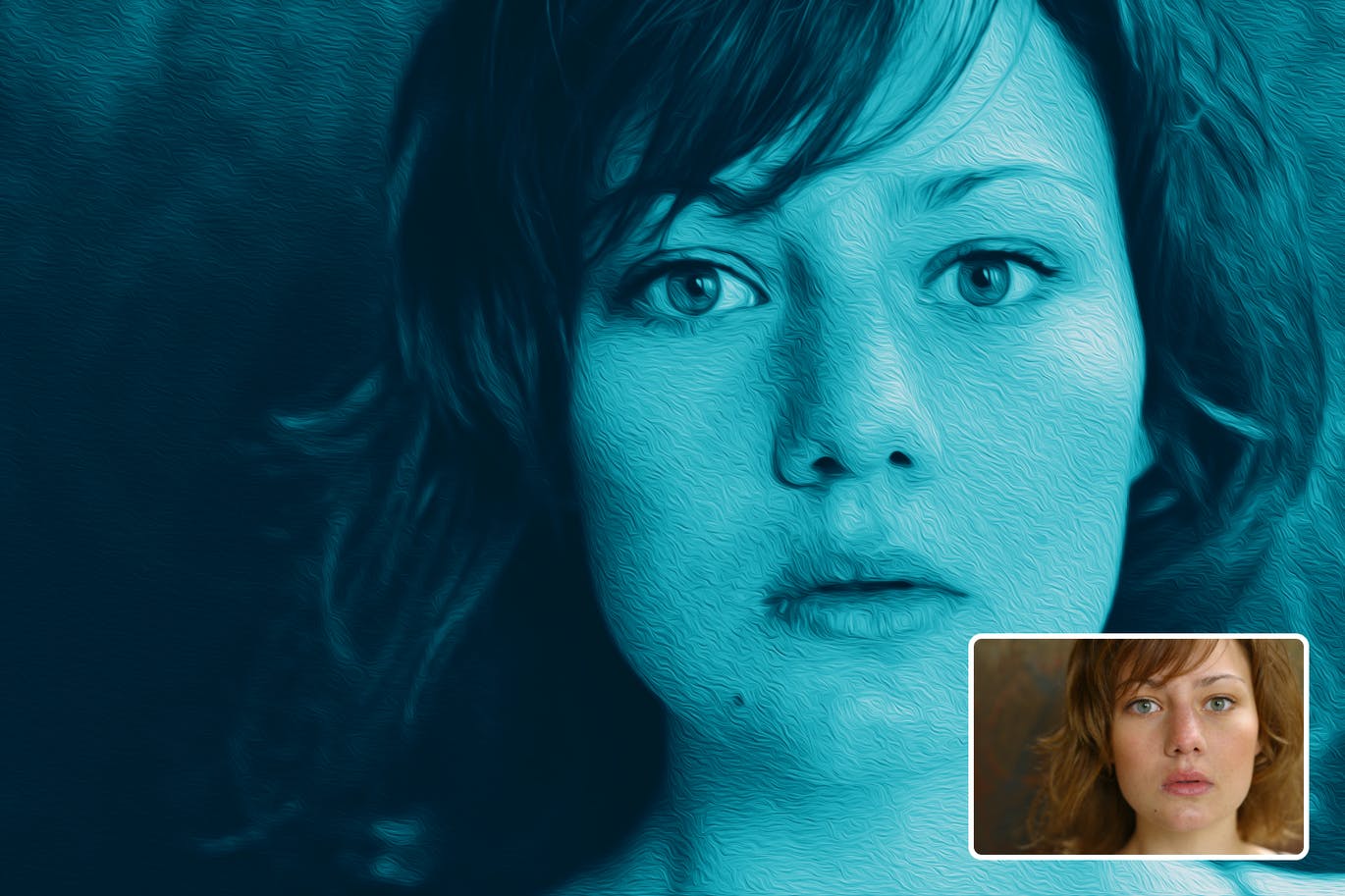 抽象纹理渐变贴图照片效果PS动作 Abstract Texture Gradient Map Photoshop Action 插件预设 sucaiwan.com