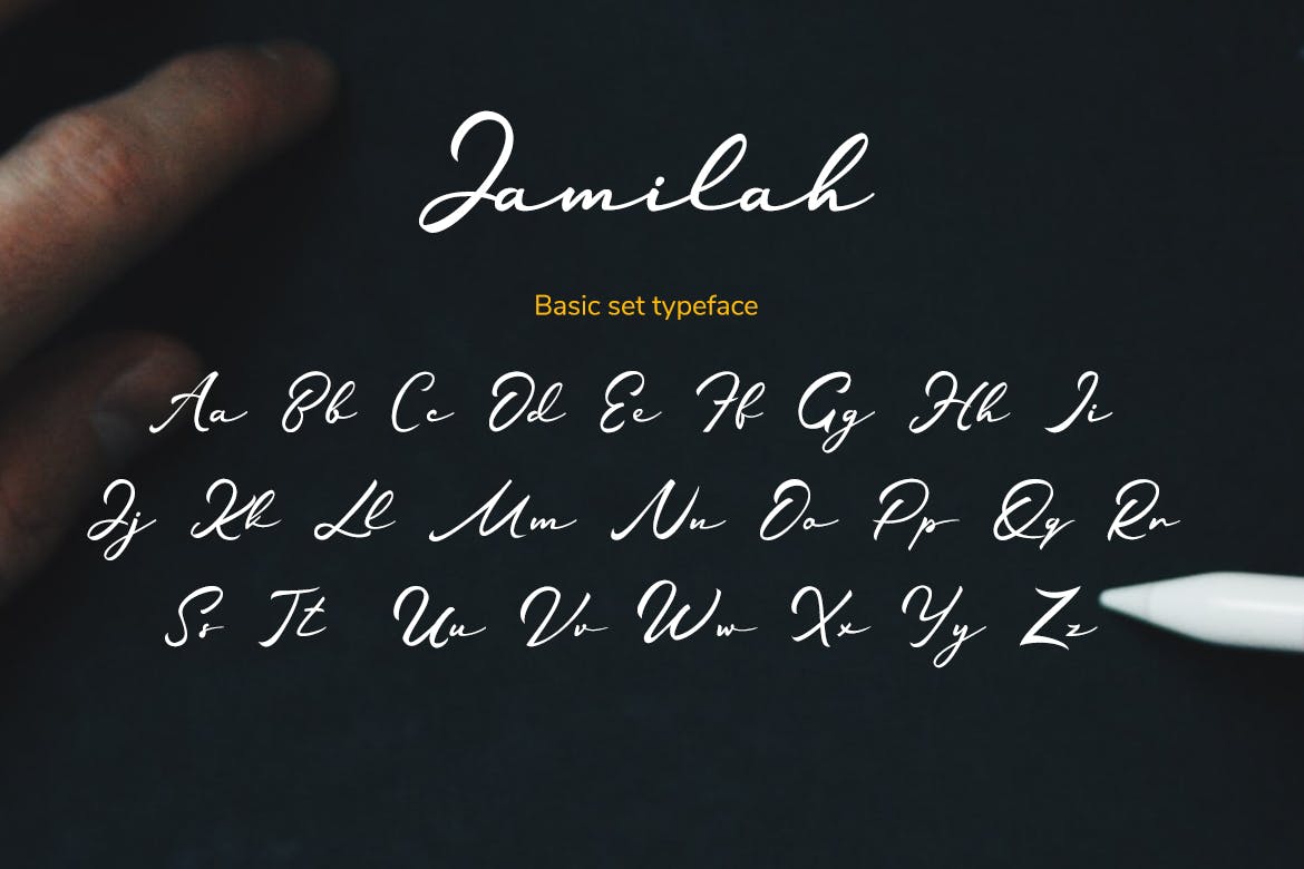 现代风格英文手写书法字体 Jamilah – Love Story Handwritten Font 设计素材 sucaiwan.com