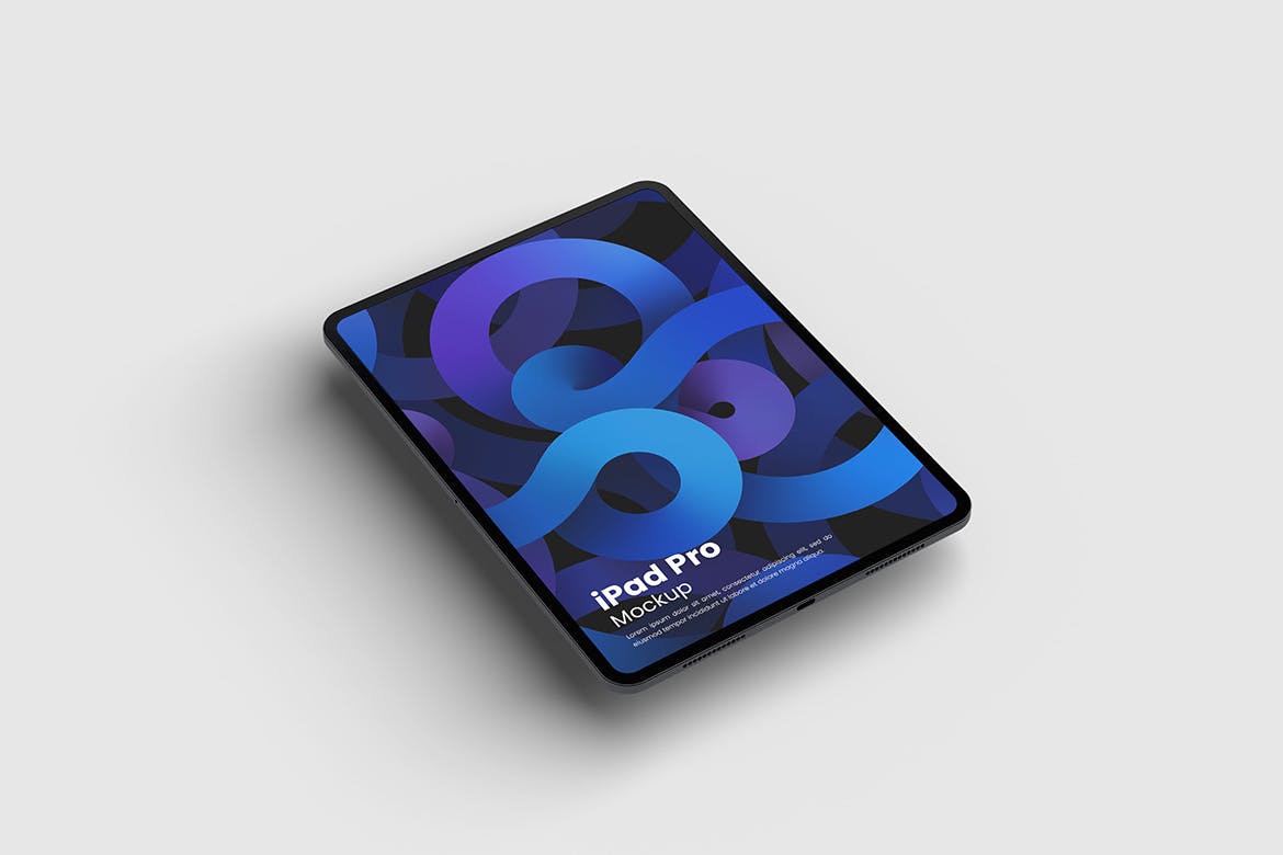 iPad Pro平板电脑UI设计展示样机psd模板 iPad Pro Mockup 样机素材 sucaiwan.com