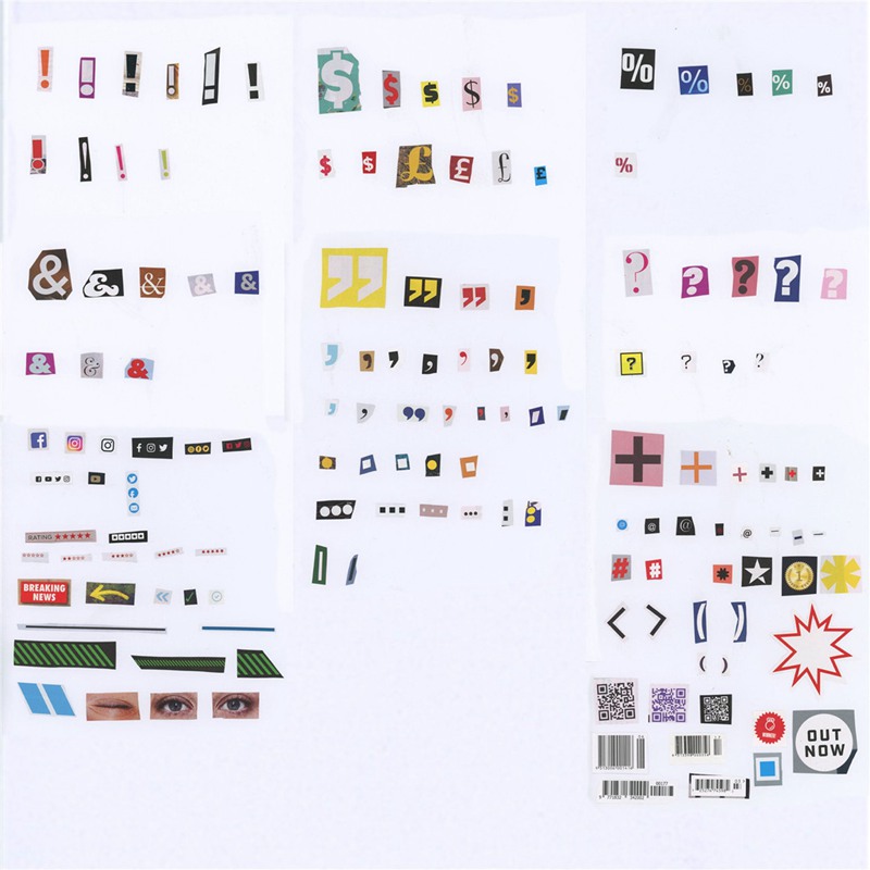 500多种拼贴艺术美学杂志报纸手工剪裁字母数字符号背景免扣PNG+视频素材包 Sickboat Magazine Cut Out Letters PNG + Animations 影视音频 sucaiwan.com