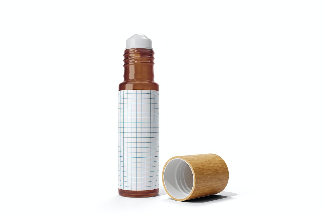 香水滚珠瓶包装设计样机图psd模板 Perfume Roll On Bottle Mockup Vol.1 样机素材 sucaiwan.com