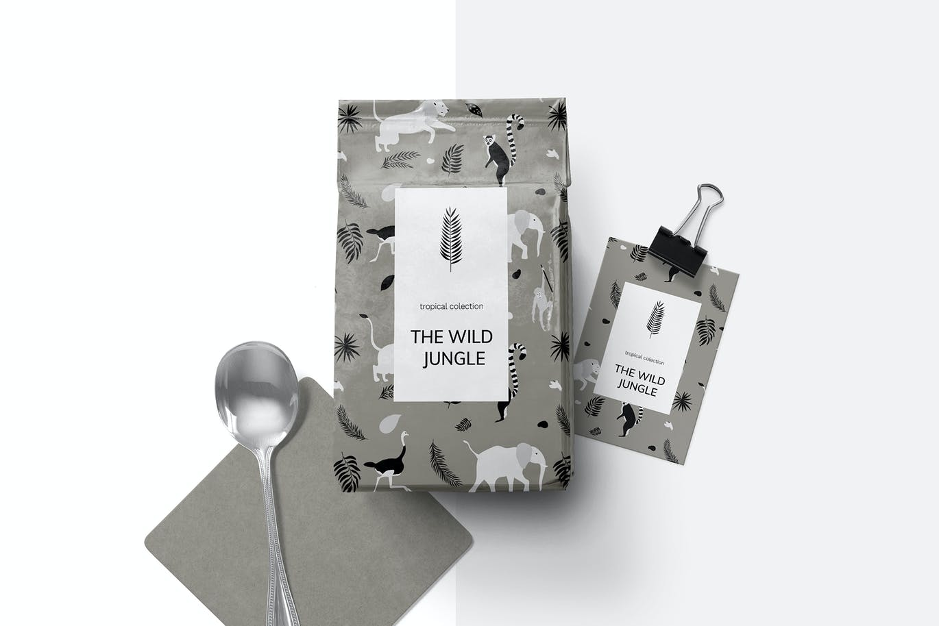 热带图案和动物剪贴画 Tropical patterns & animals clipart 图片素材 sucaiwan.com