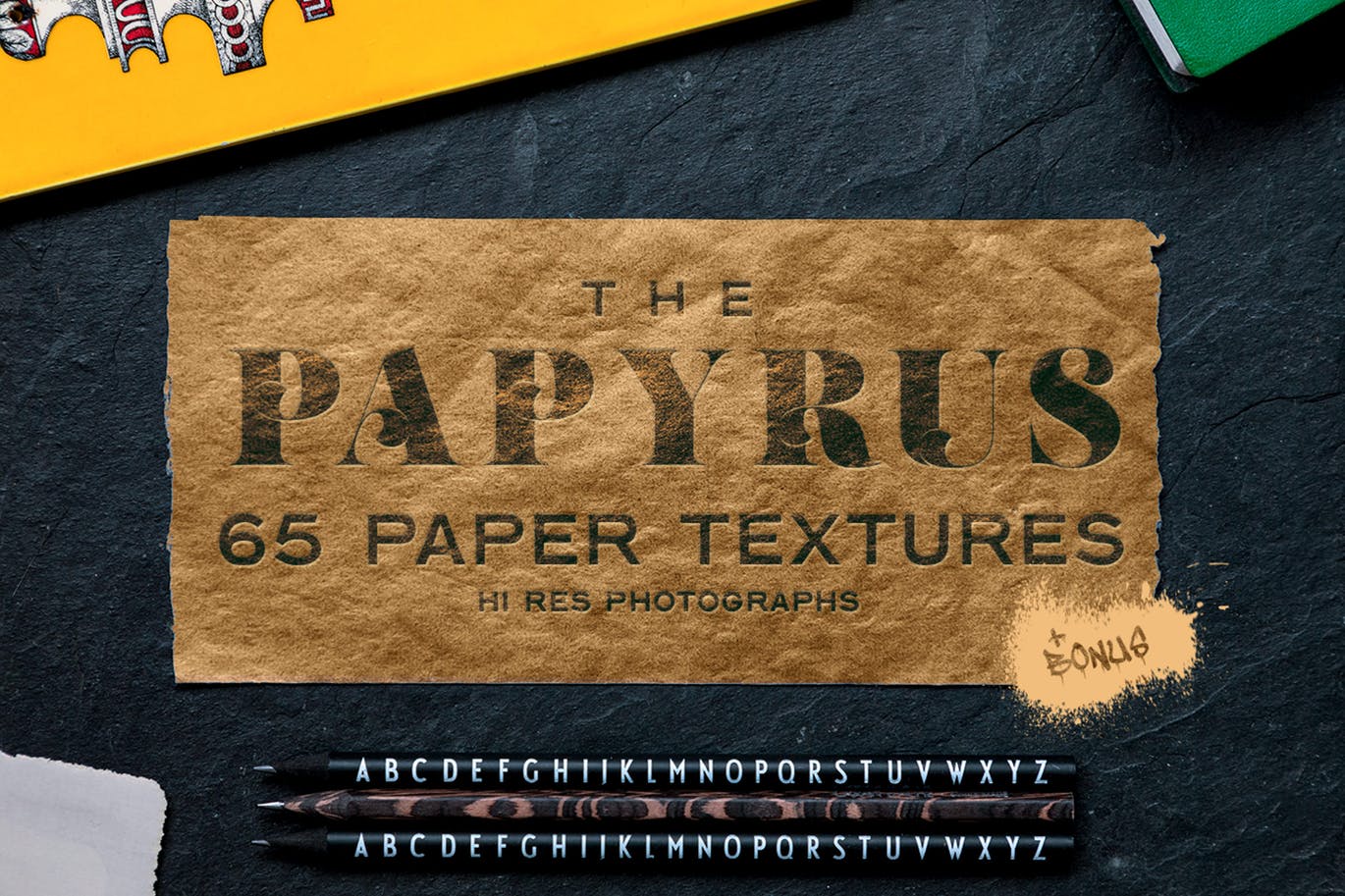 65个莎草纸纸张纹理合集 The Papyrus – 65 Paper Textures 图片素材 sucaiwan.com