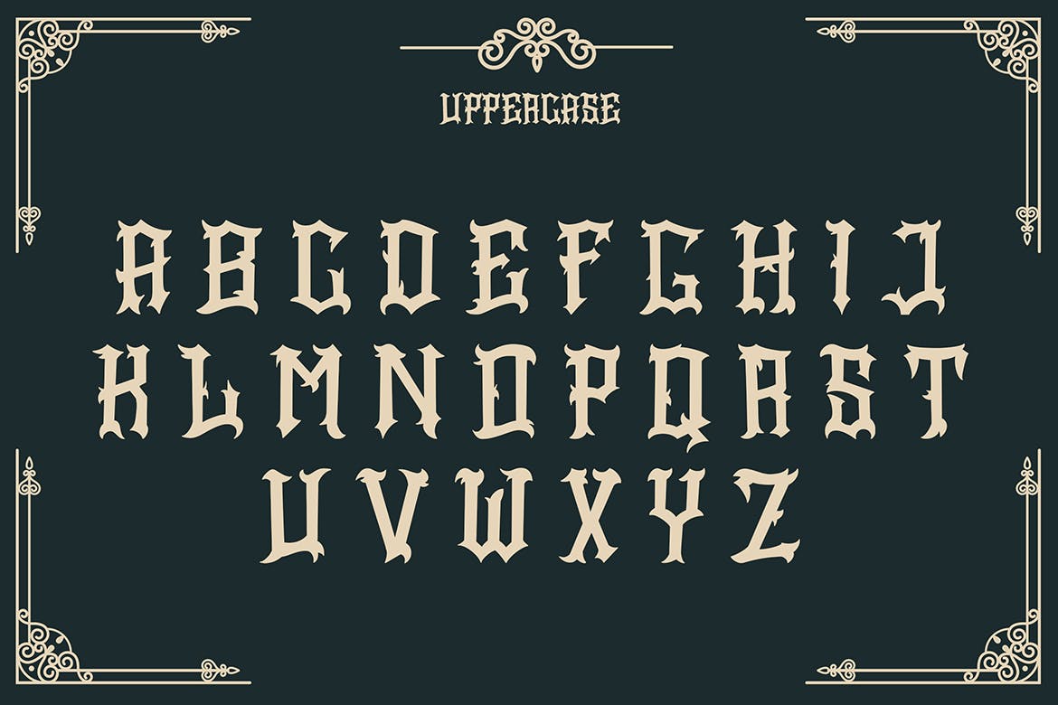 欧美复古哥特手写字体设计 Stopher – Blackletter Font 设计素材 sucaiwan.com