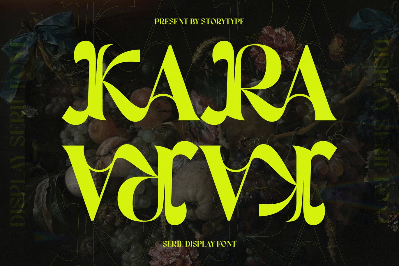 衬线显示英文字体素材 Kara Serif Display Font 设计素材 sucaiwan.com