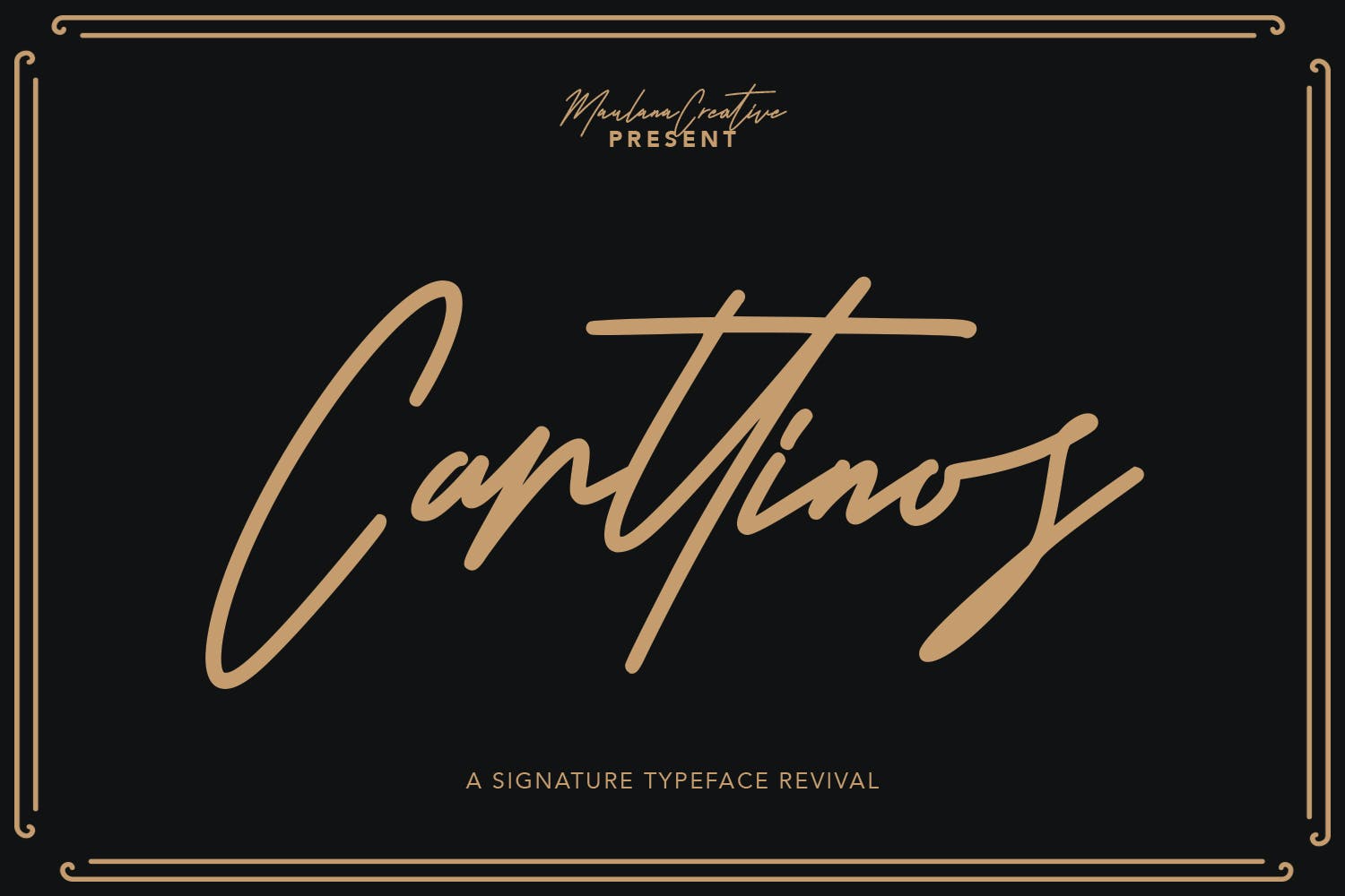 真实手写签名英文字体素材 Carttinos Signature Typeface 设计素材 sucaiwan.com