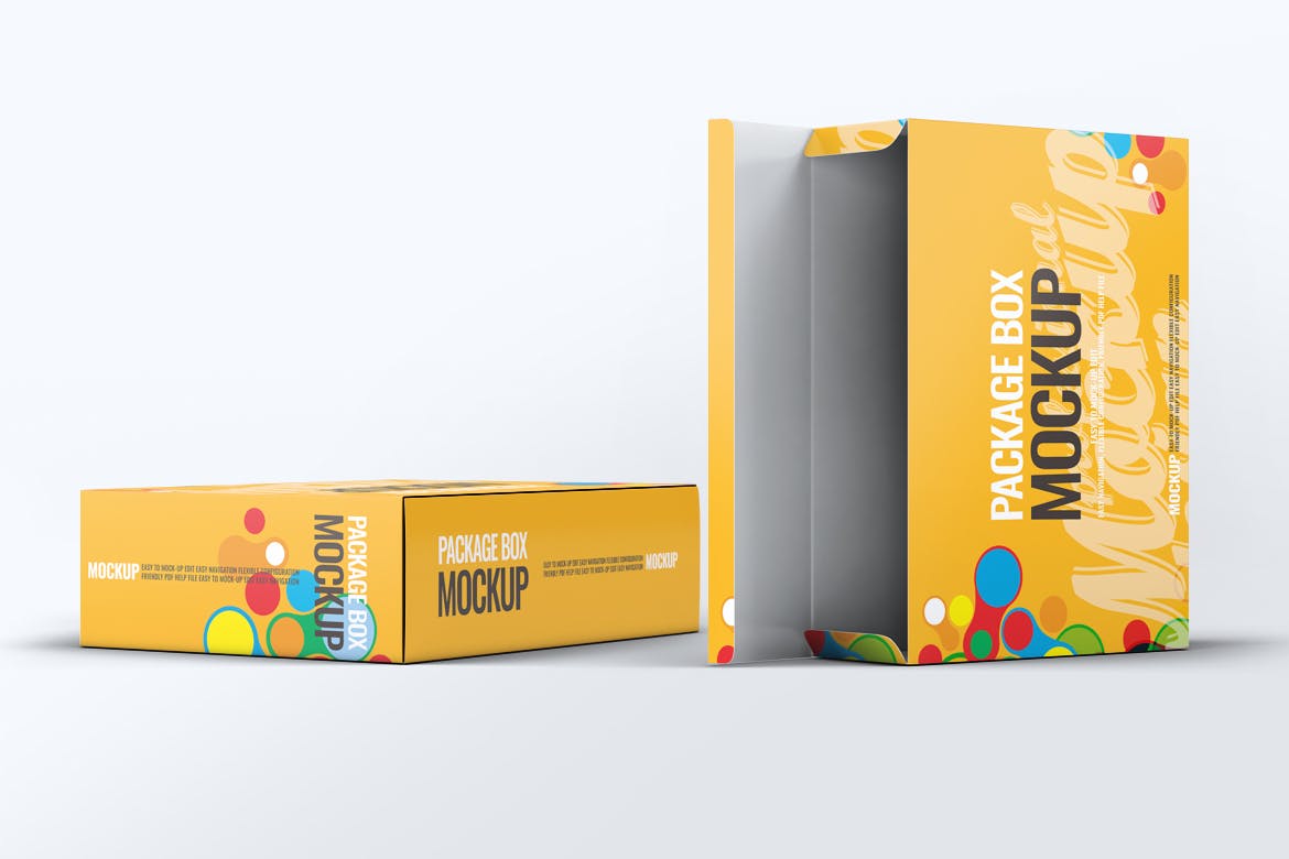 产品包装纸盒样机图psd模板 Package Boxes Mock-Up 样机素材 sucaiwan.com