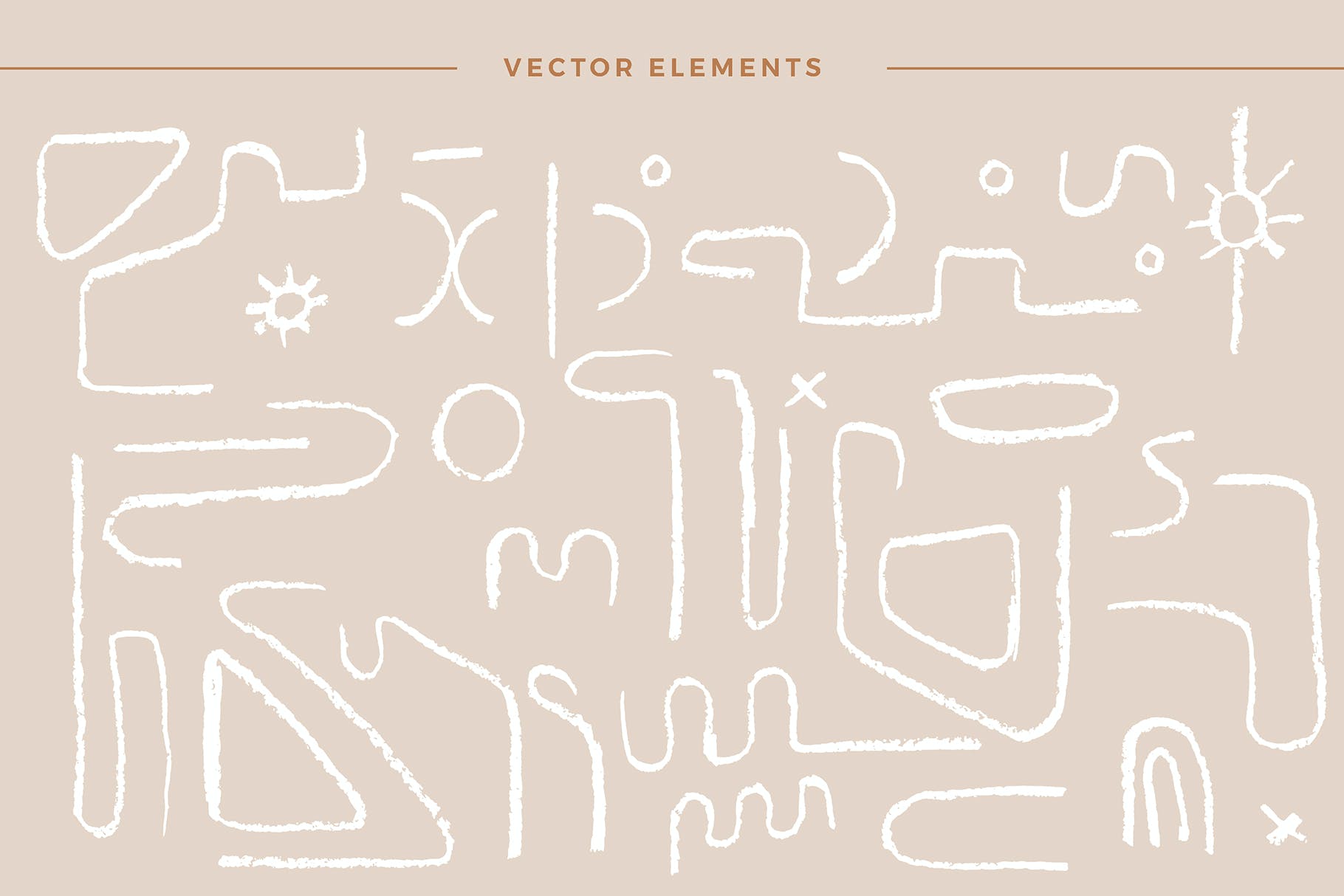 抽象波西米亚风图案素材 Abstract Boho Patterns 图片素材 sucaiwan.com