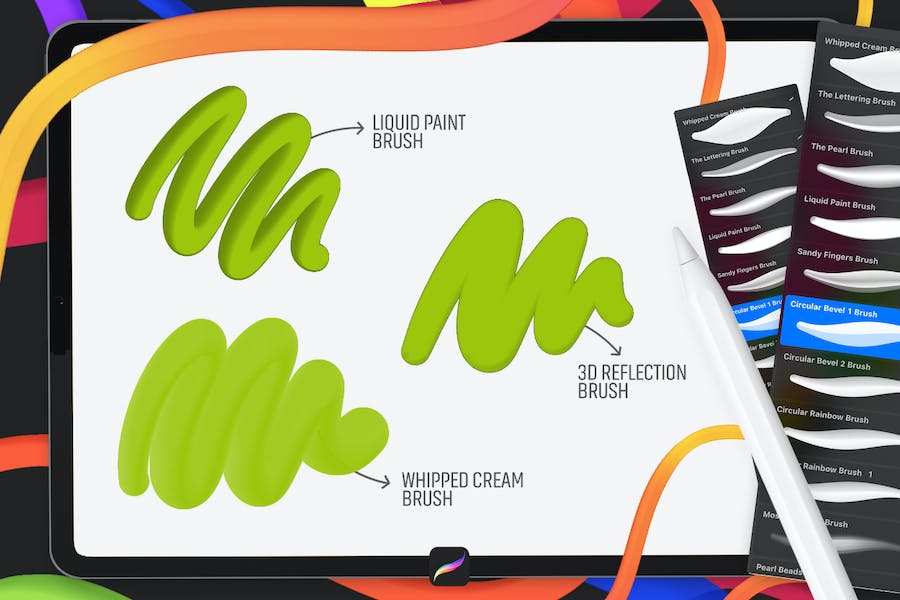 3D效果Procreate笔刷素材 3D Brushes: Procreate 笔刷资源 第2张-素材湾丨精选海外优质设计素材资源 3D效果Procreate笔刷素材 3D Brushes: Procreate 笔刷资源 sucaiwan.com