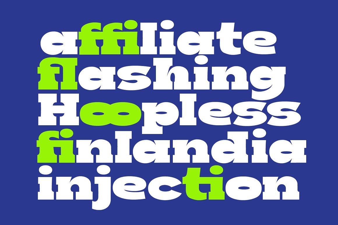 英文字体：复古新怪诞实验性趣味海报杂志排版设计英文字体 Boldie Slab Font Width 设计素材 sucaiwan.com