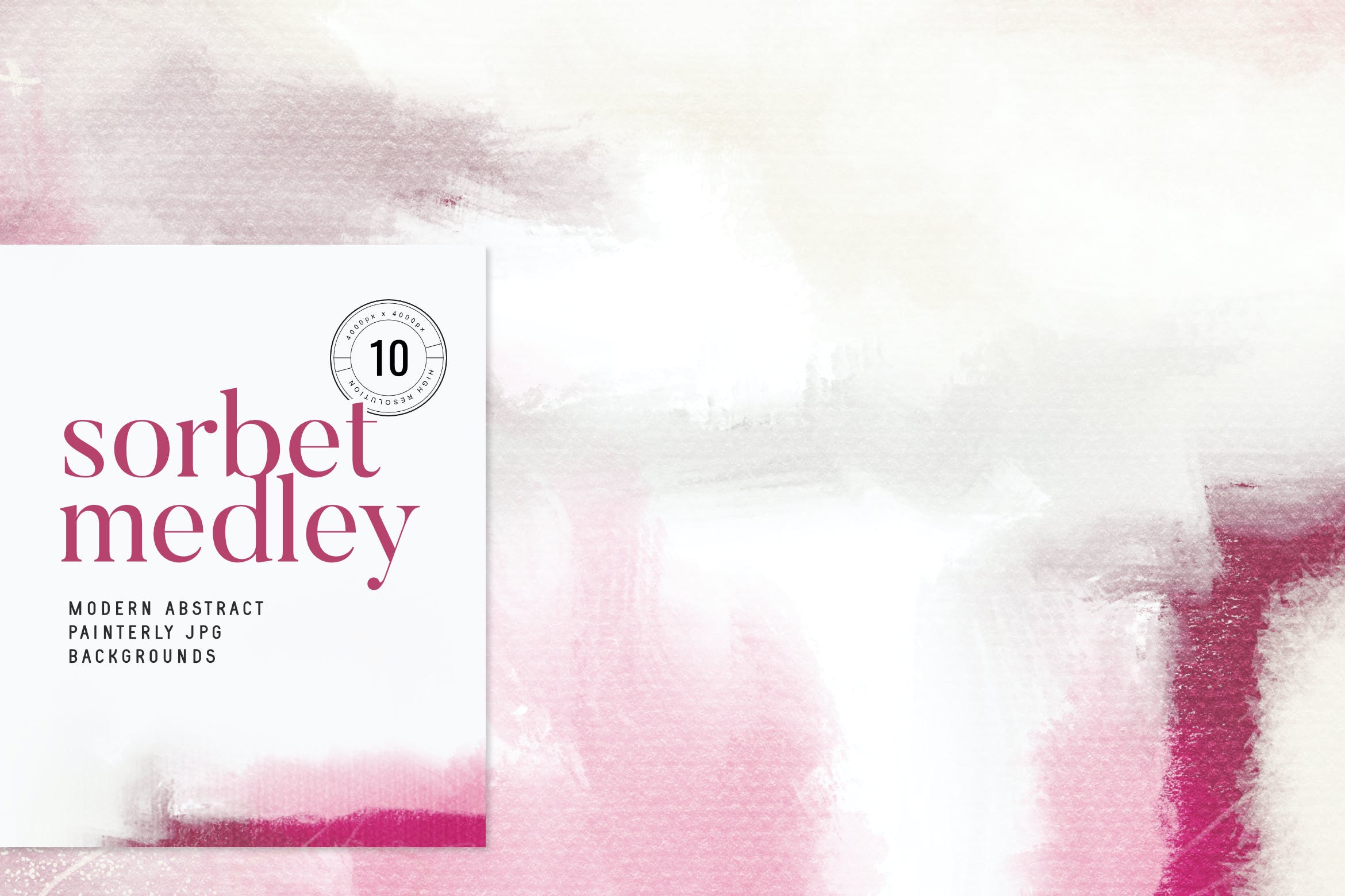 混合抽象绘画JPG背景素材 Sorbet Medley Abstract Painterly JPG Backgrounds 图片素材 sucaiwan.com