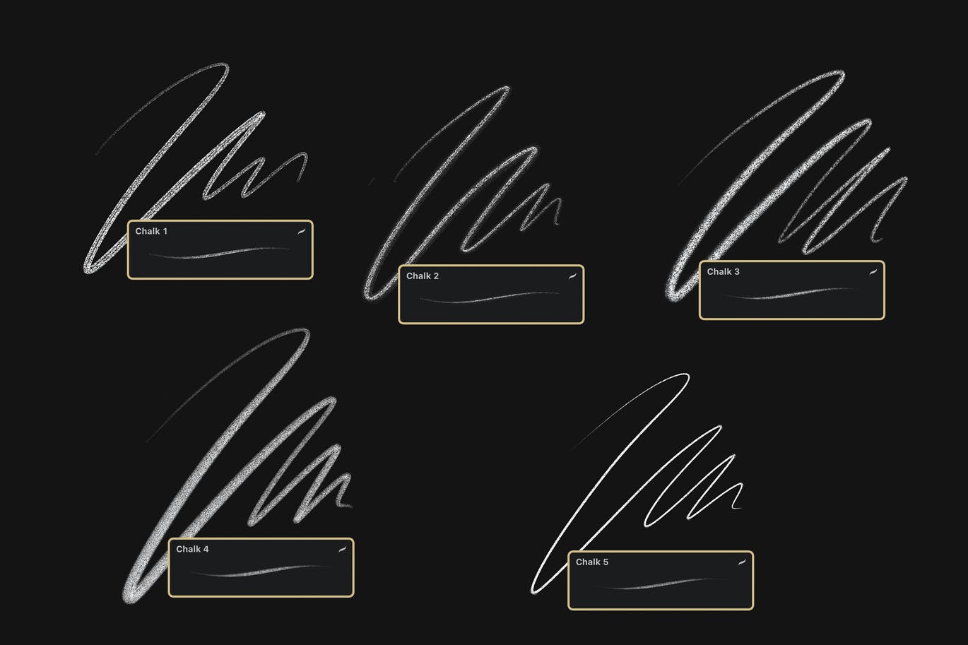 粉笔效果Procreate笔刷素材 Chalk Procreate Brushes 笔刷资源 sucaiwan.com