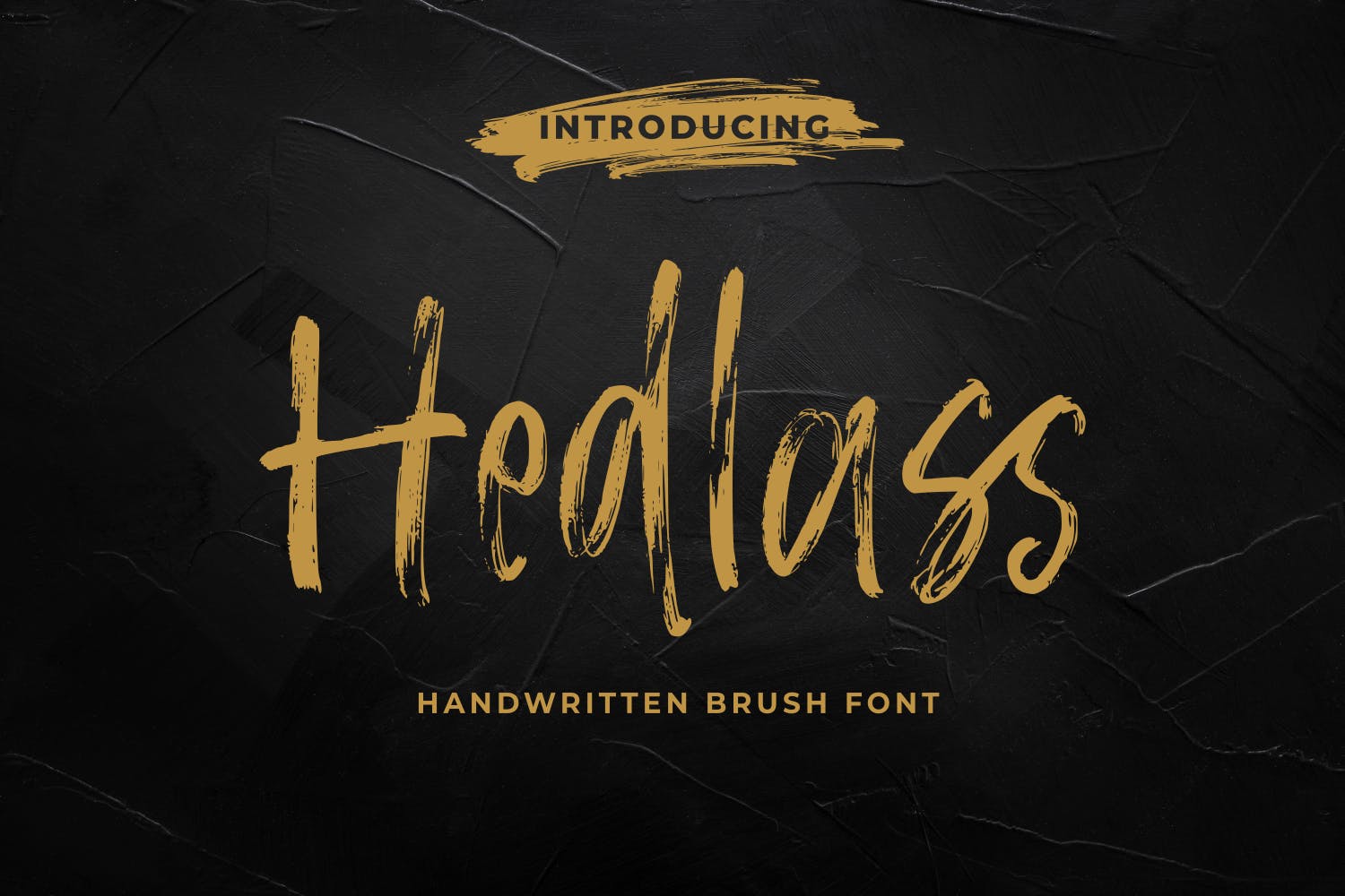 手写马克笔风格英文笔刷字体 Hedlass – The Handwritten Brush Font 设计素材 sucaiwan.com