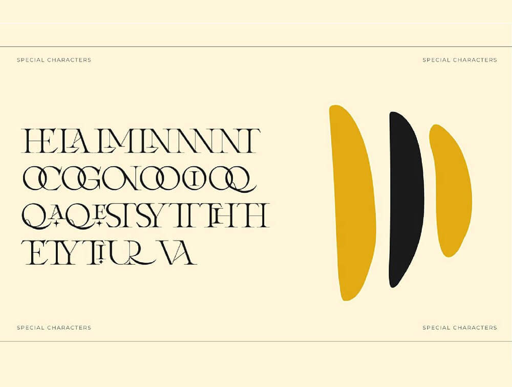 当代复古衬线字体 设计素材 sucaiwan.com