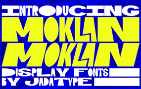 Moklan时尚俏皮英文字体