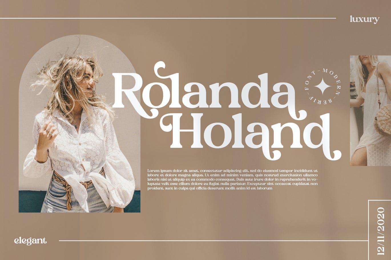 豪华品牌项目衬线字体素材 Heibird Serif Font 设计素材 sucaiwan.com