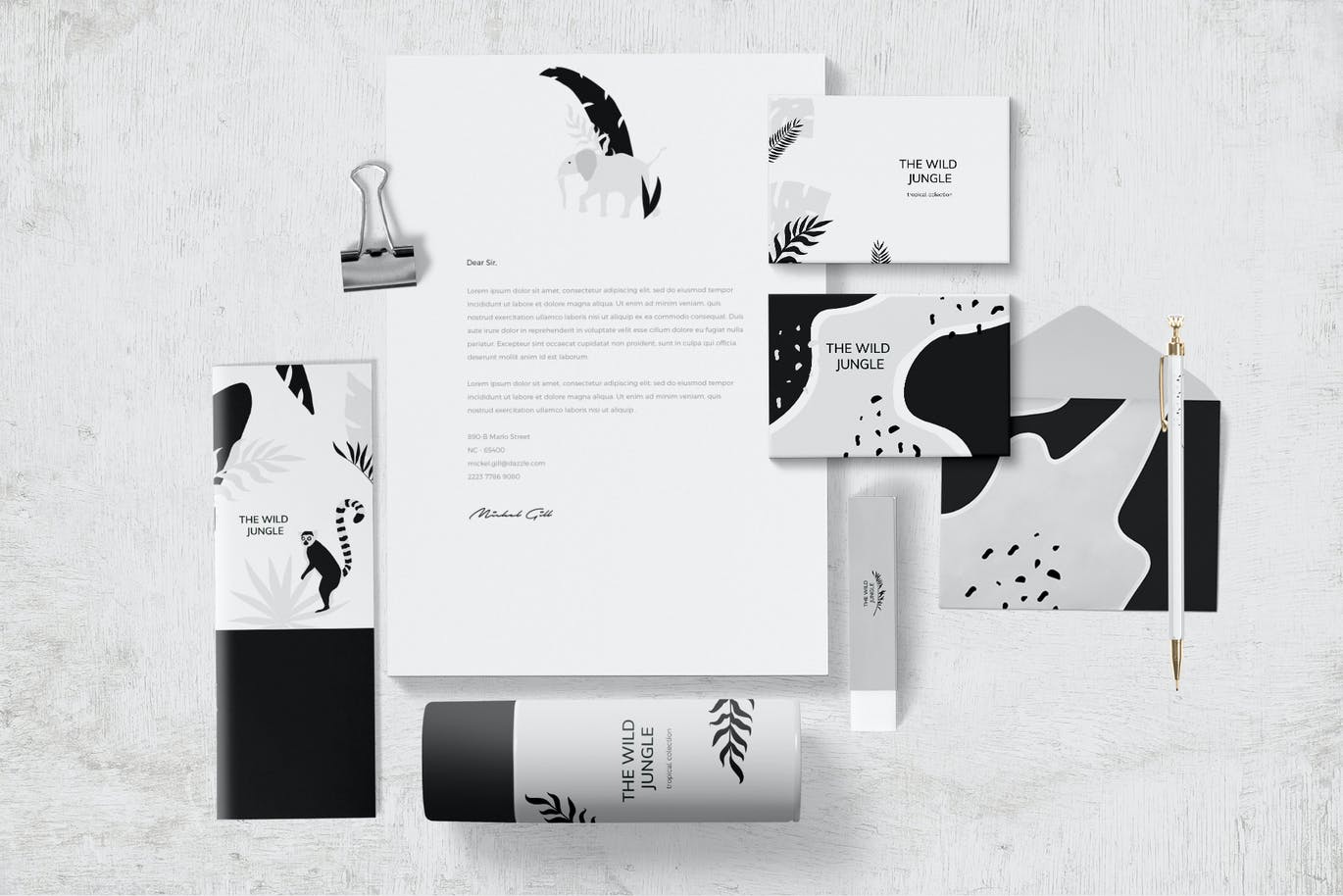 热带图案和动物剪贴画 Tropical patterns & animals clipart 图片素材 sucaiwan.com