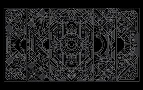 5个线条扑克牌矢量背景v2 5 playing card background chapter 2