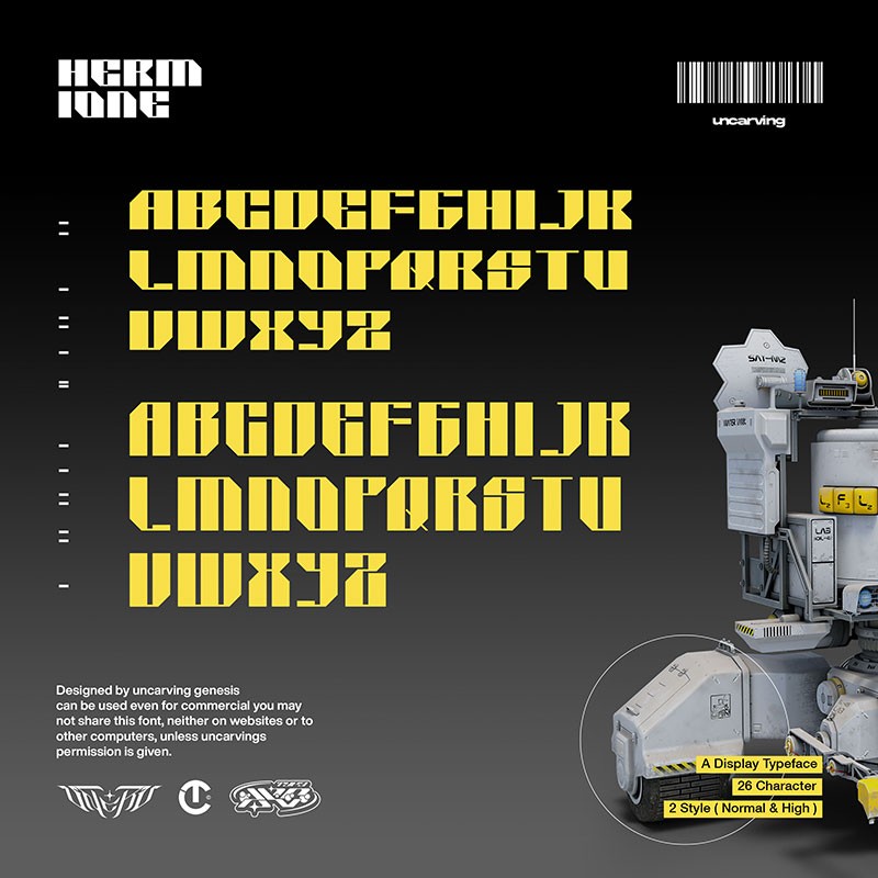 22款未来感科幻机甲风格的英文字体合集 设计素材 sucaiwan.com