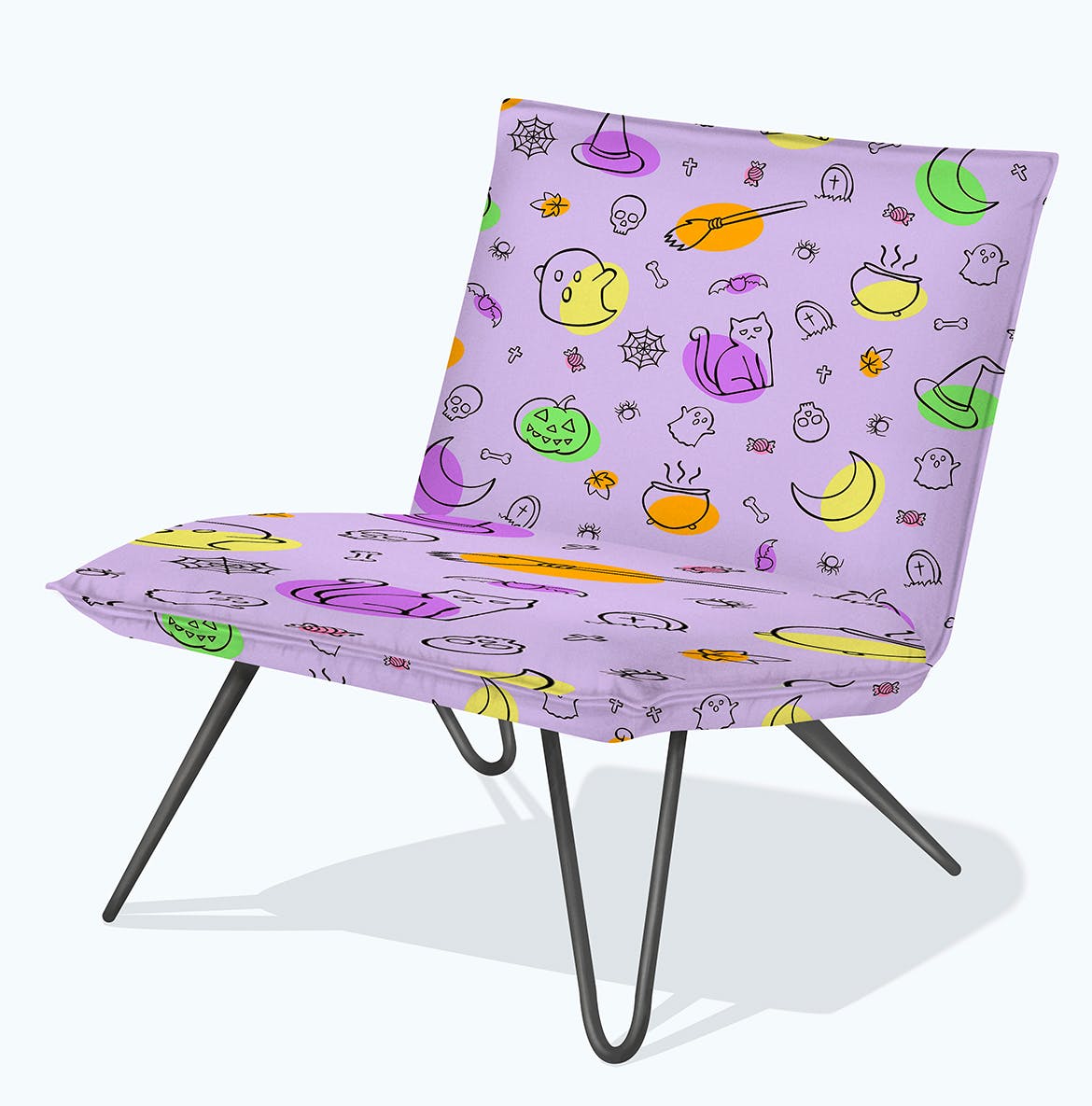 万圣节元素无缝图案背景 Halloween Seamless Pattern 图片素材 sucaiwan.com