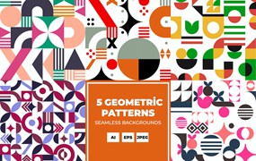 抽象的几何图案背景 Abstract Geometric Backgrounds