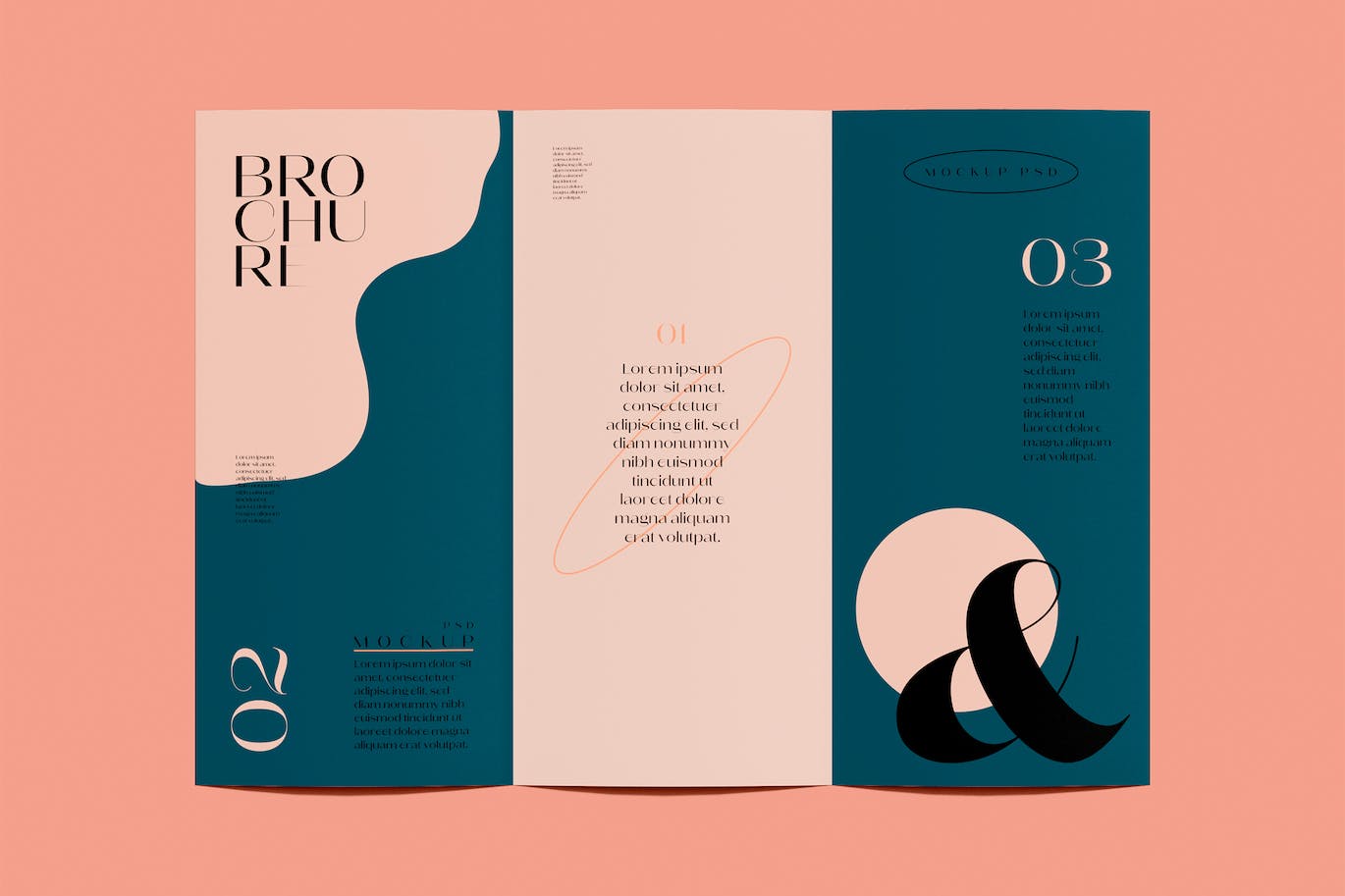 折页时尚杂志宣传册设计样机psd模板v5 Brochure Mockup 样机素材 sucaiwan.com