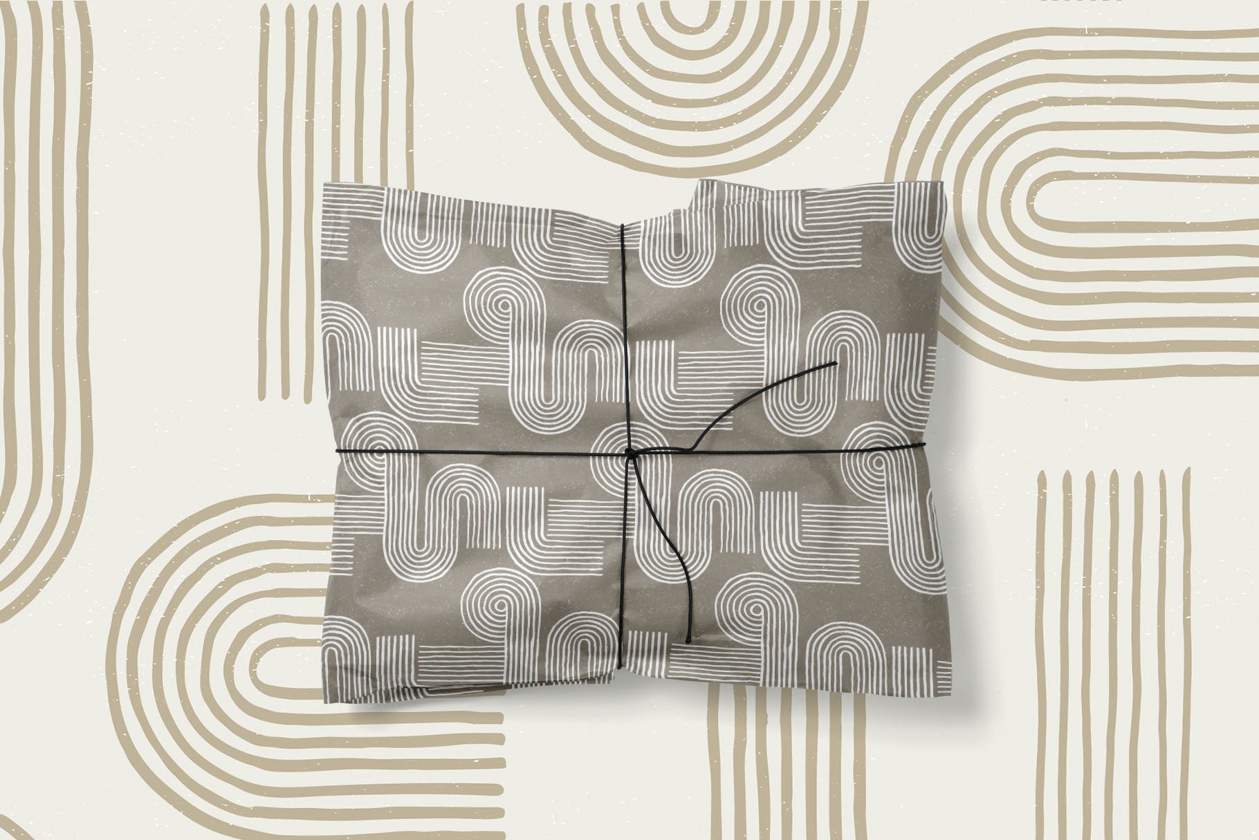 沙禅园几何形状无缝图案 Sand Zen Garden – Seamless Patterns 图片素材 sucaiwan.com