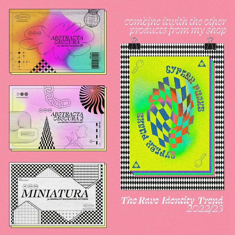 潮流迷幻渐变复古科幻霓虹弥散光海报背景底纹图片设计素材 NEON DREAM Gradient Set APP UI 第4张-素材湾丨精选海外优质设计素材资源 潮流迷幻渐变复古科幻霓虹弥散光海报背景底纹图片设计素材 NEON DREAM Gradient Set APP UI sucaiwan.com