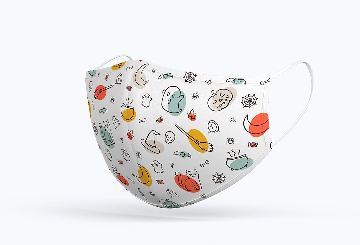 万圣节元素无缝图案背景 Halloween Seamless Pattern 图片素材 sucaiwan.com