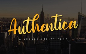 奢华潮流粗体连笔手写字体 Script Font
