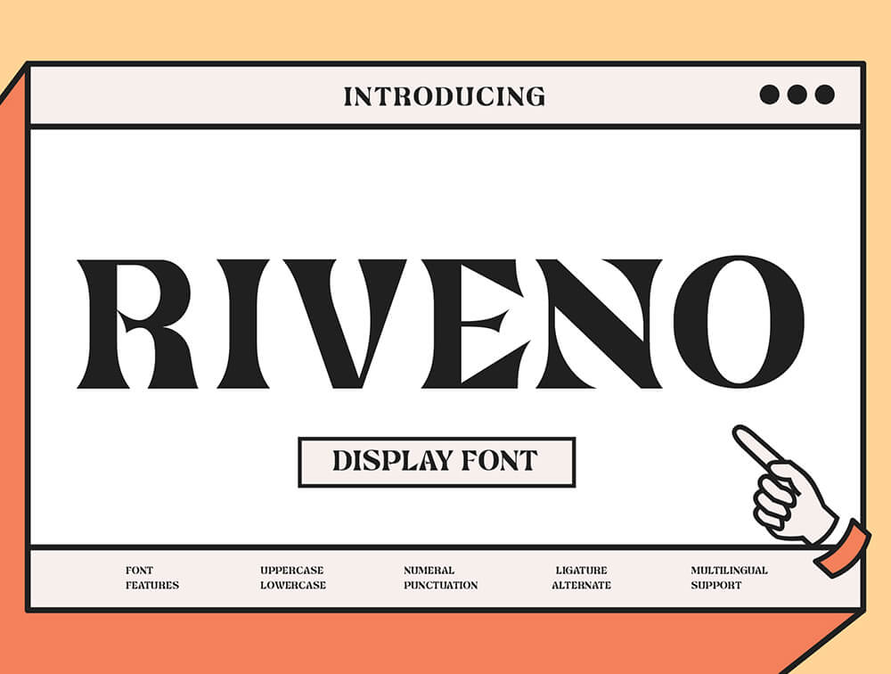 锐边衬线字体素材 设计素材 sucaiwan.com