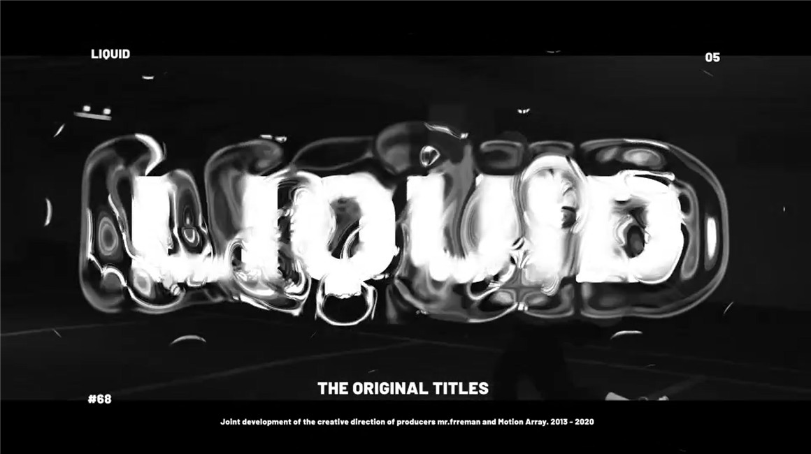 AE模板：潮流抽象镭射炫酷塑封大标题流体渐变动态海报 FX Typography Toolkit 设计素材 sucaiwan.com