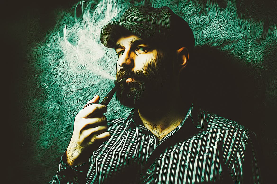 高级贵族油画效果照片处理PS动作 Premium Aristocratic Oil Paiting Photoshop Action 插件预设 sucaiwan.com