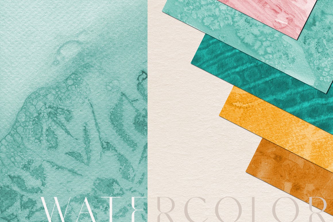 水彩手工纹理素材 Watercolor Handmade Textures 图片素材 sucaiwan.com